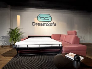 Rozkladacia sedacia súprava na každodenné spanie so zabudovaným matracom Emma