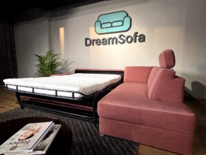 Rozkladacia sedacia súprava na každodenné spanie so zabudovaným matracom Emma